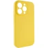 Чехол с защитой камеры Silicone Case для Apple iPhone 15 Pro (6.1") – Желтый / Yellow. Фото 2 из 6