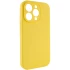 Чехол с закрытым низом Silicone Case для Apple iPhone 16 Pro – Желтый / Yellow. Фото 4 из 13