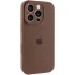Чехол Silicone Case с защитой камеры для Apple iPhone 16 Pro Max – Коричневый / Brown. Фото 1 из 7