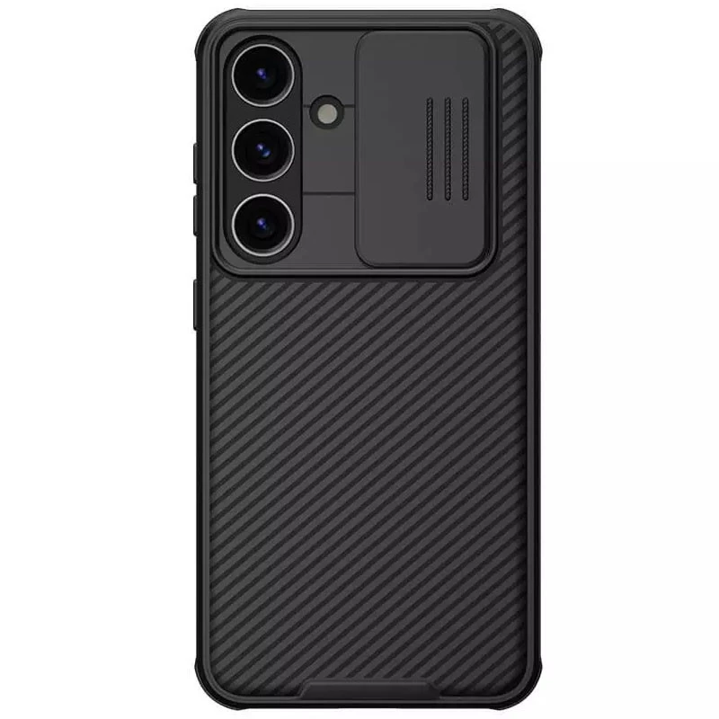 

Карбована накладка Nillkin Pro зі шторкою для камери на Samsung Galaxy S24 (Black)