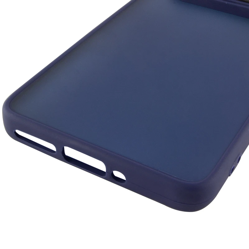 Чохол TPU+PC Lyon Frosted на Xiaomi Redmi Note 15 4G/5G (EU) – Синій / Navy Blue. Фото 5 з 5