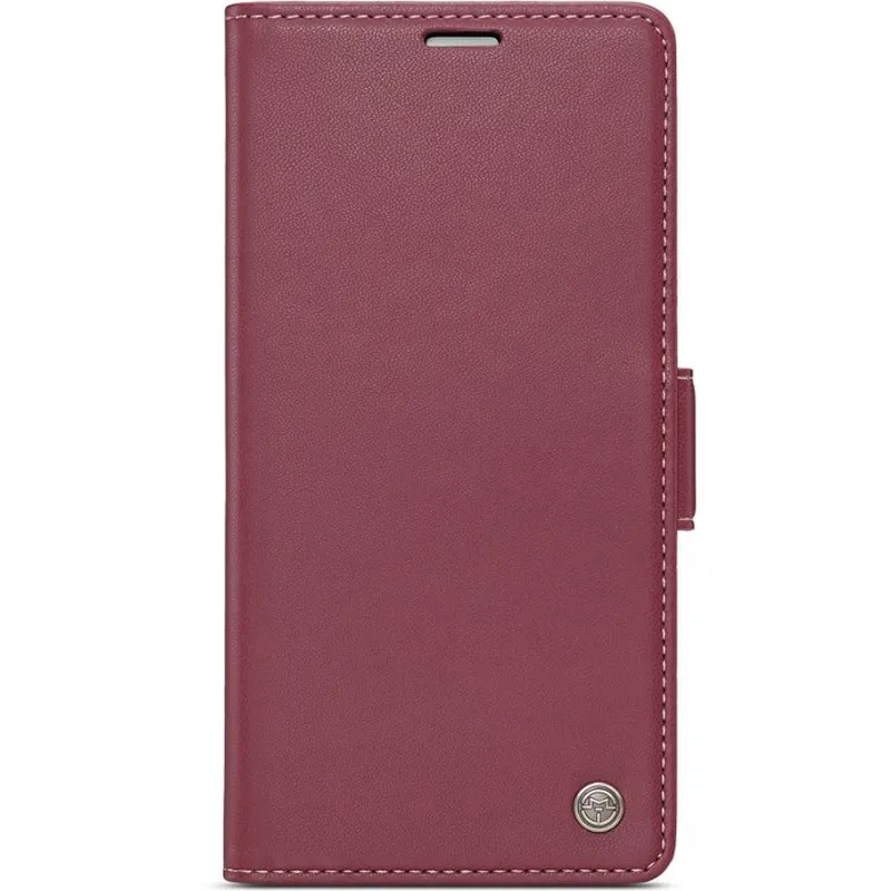 Шкіряний чохол-книжка CaseMe Nappa leather для Xiaomi Redmi Note 15 Pro+ 5G – Red. Фото 10 з 10