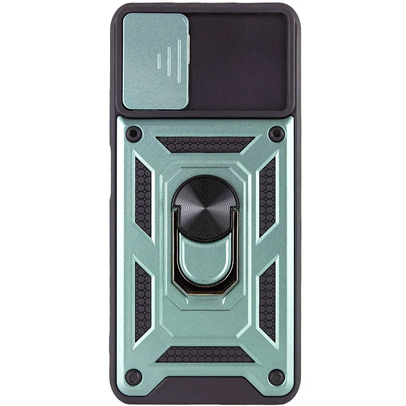 Удароміцний чохол Ummi Camshield Serge Ring (in box) для Samsung Galaxy A03s – Зелений. Фото 3 з 6