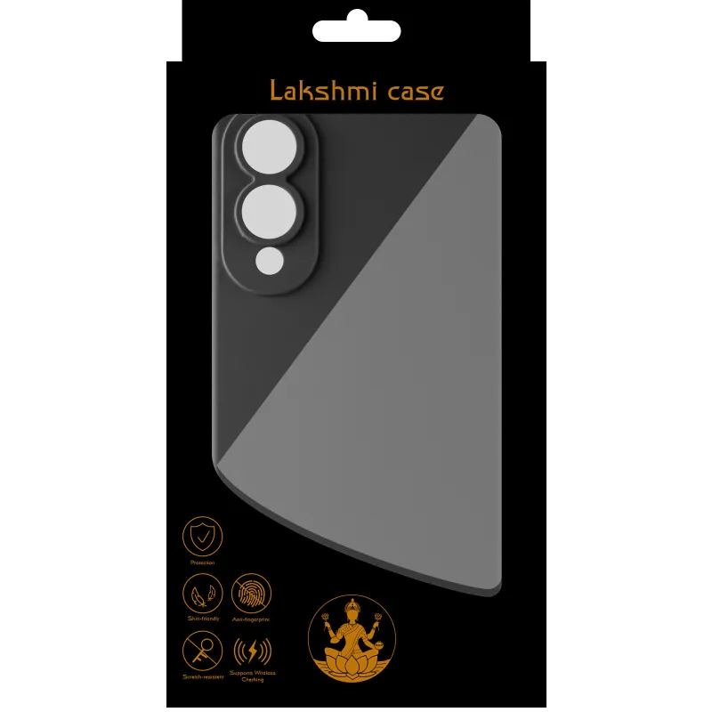 Чехол Silicone Case Lakshmi Premium з закритою камерою на Samsung Galaxy S25 Edge – Черный / Black. Фото 10 из 14