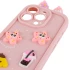 Силіконовий чохол Funny Toys with Ears для Apple iPhone 14 Pro (6.1") – Light Pink. Фото 5 з 6