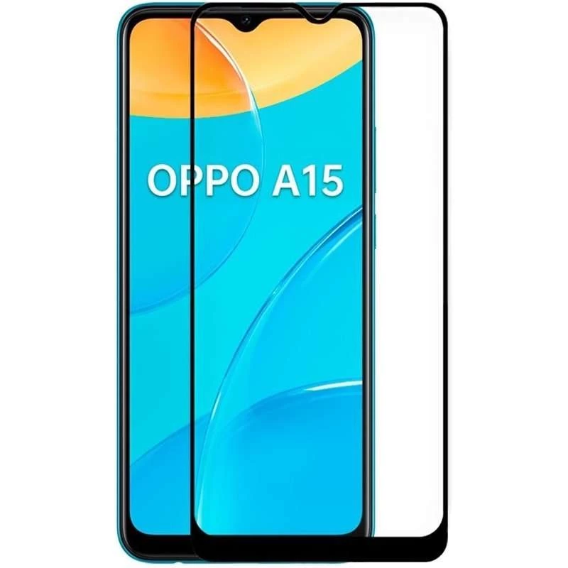 Защитное стекло 2.5D CP+ для Oppo A16s / A16 – Черный. Фото 1 из 1
