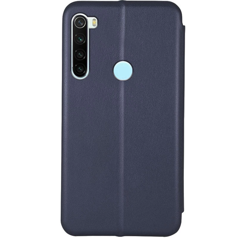 Чехол-книжка классический для Xiaomi Redmi Note 8 – Темно-синий. Фото 3 из 3