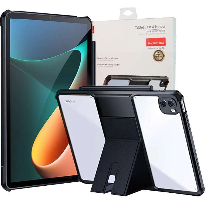 

TPU+PC чехол Xundd Stand с усиленными углами для Xiaomi Pad 5 / Pad 5 Pro (11") (Черный), Чорний