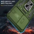 Ударостійкий чохол Square Ring зi шторкою на камеру на Samsung Galaxy S23+ – Оливковий / Army Green. Фото 7 з 8
