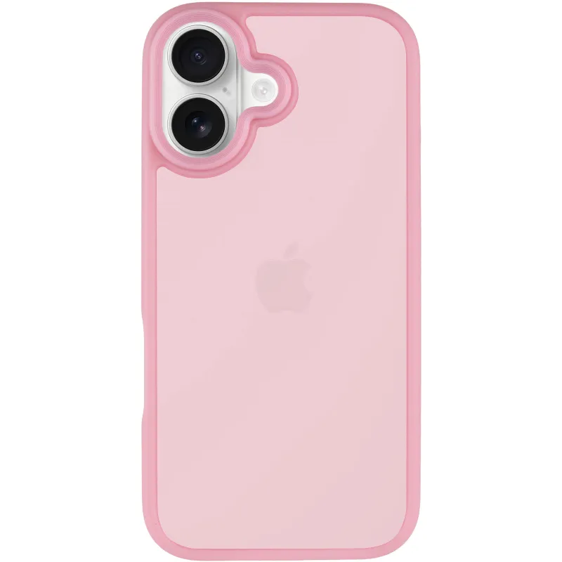 TPU+PC с металлическими кнопками для Apple iPhone 16 – Розовый / Pink. Фото 3 из 12