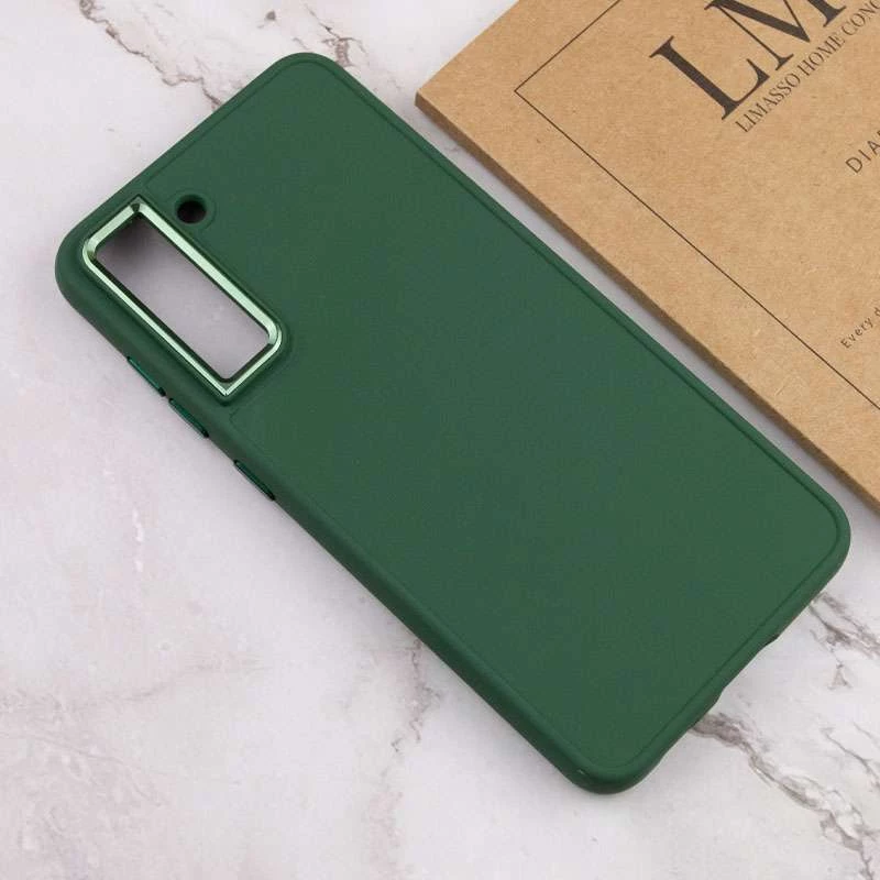 TPU чохол Bonbon з металевими кнопками на Samsung Galaxy S23+ – Зелений / Army green. Фото 7 з 12