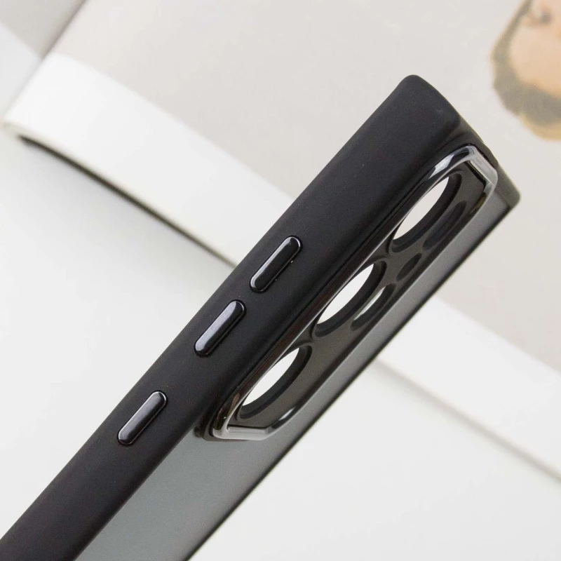 TPU+PC чохол Accent на Samsung Galaxy S23 Ultra – Black. Фото 7 з 8