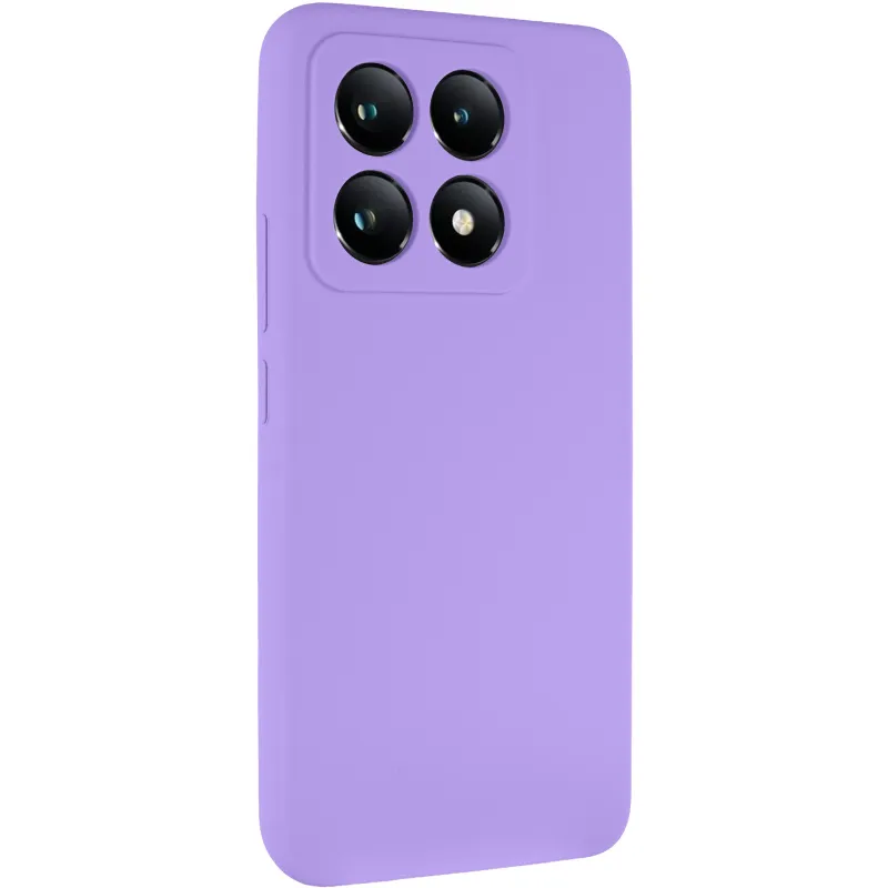Чехол Silicone Case Lakshmi Premium з закритою камерою на Xiaomi 14T – Сиреневый / Dasheen. Фото 1 из 9