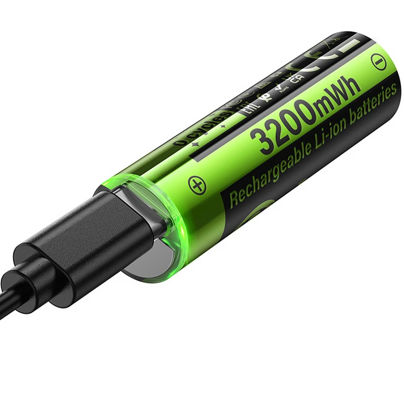 Акумуляторні батарейки Hoco Energy AA 2 pcs – Black. Фото 5 з 6