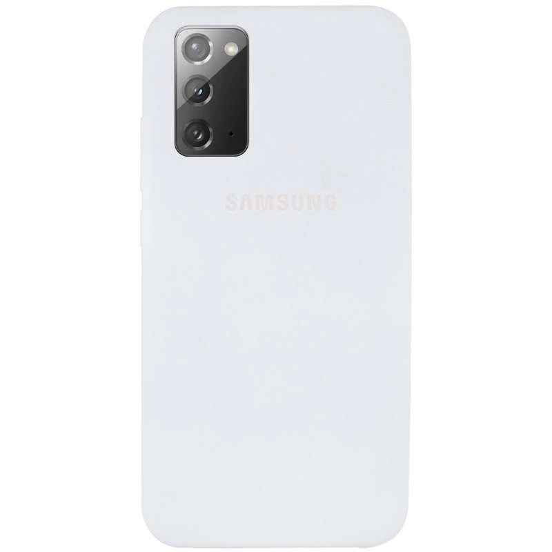 

Чехол Silicone Case с закрытым низом для Samsung Galaxy Note 20 (Белый / White), Білий / white