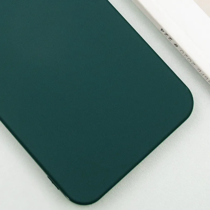 Чехол Silicone Cover Lakshmi (AA) with Magnetic Fit для Google Pixel 10 – Зеленый / Dark green. Фото 3 из 4