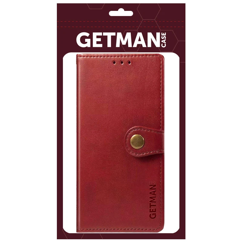 Чехол-книжка GETMAN Gallant  для Xiaomi Redmi Note 12 Pro 5G – Красный. Фото 4 из 4