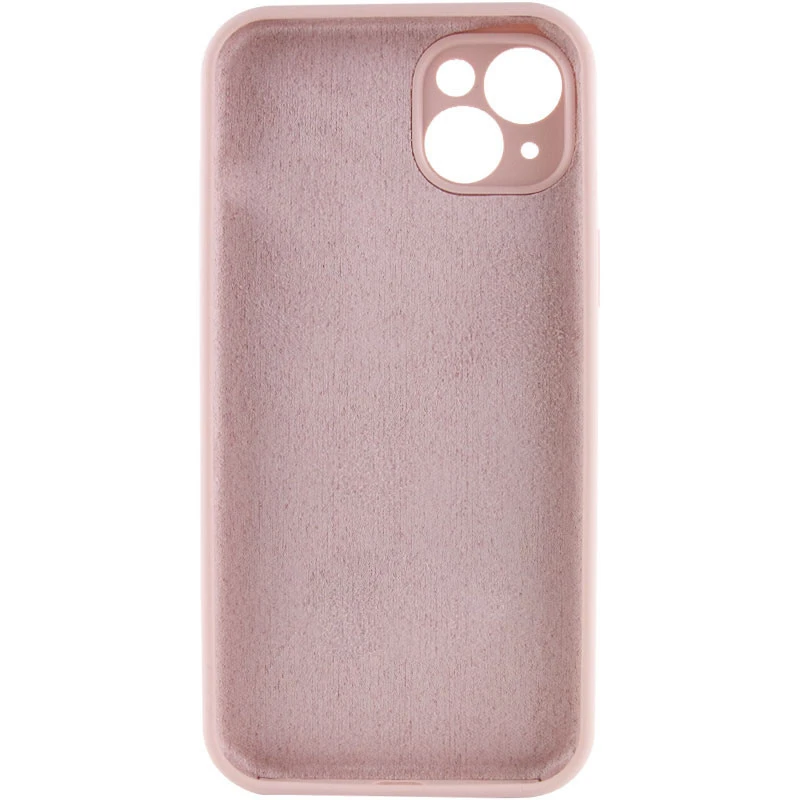 Чехол с защитой камеры Silicone Case для Apple iPhone 14 (6.1") – Розовый / Pink Sand. Фото 4 из 6