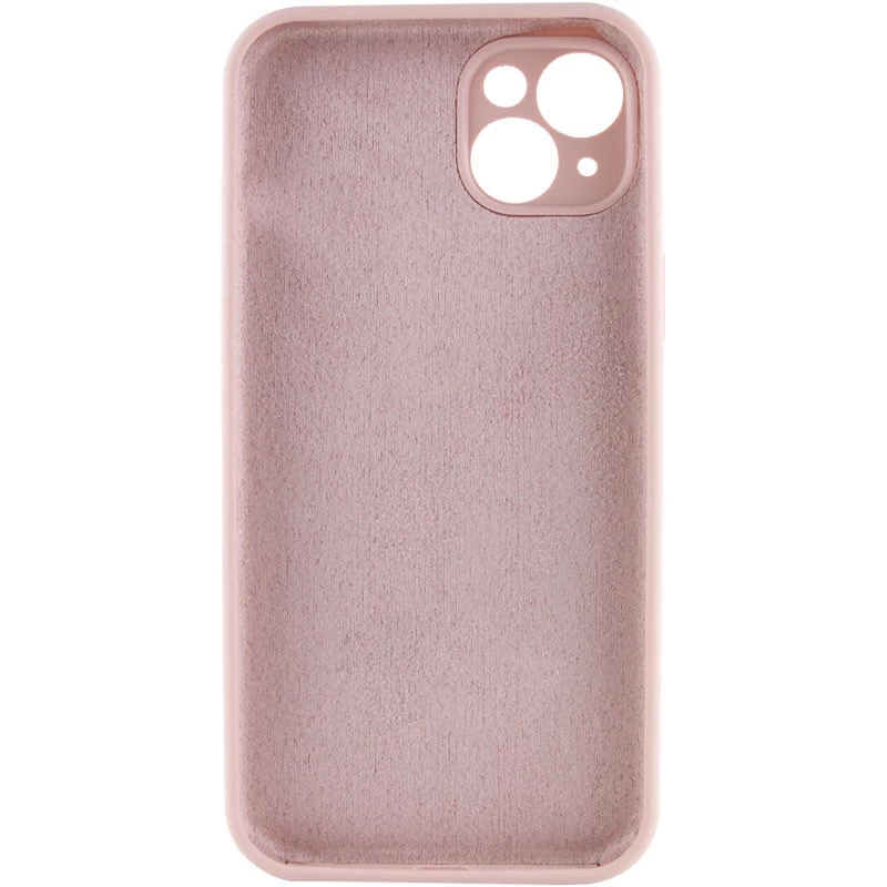 Чохол з закритим низом Silicone Case на Apple iPhone 16 – Рожевий / Pink Sand. Фото 8 з 12