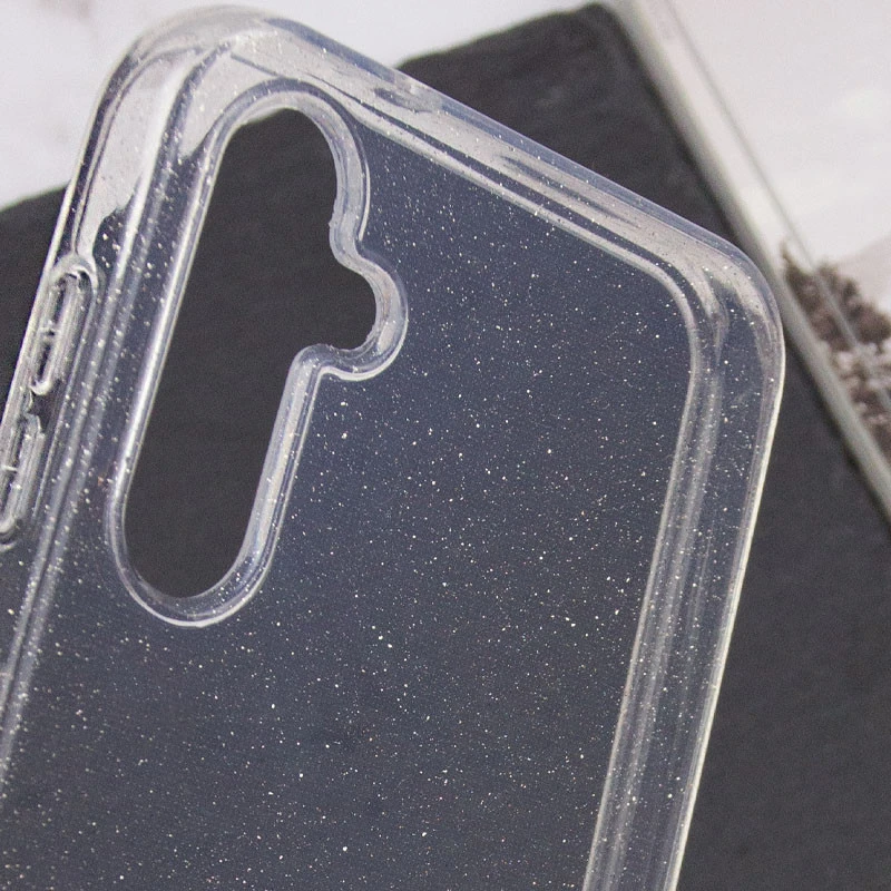 Блискучий силіконовий чохол на Samsung Galaxy S25 FE – Clear. Фото 3 з 4