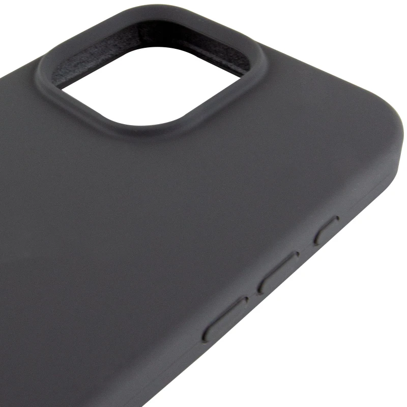 Чохол Silicone Case з закритим низом на Apple iPhone 15 Pro (6.1") – Сірий / Dark Gray. Фото 7 з 8