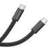 Дата кабель Borofone BX124 Peace Type-C to Type-C 60W (1m) – Black. Фото 5 з 6