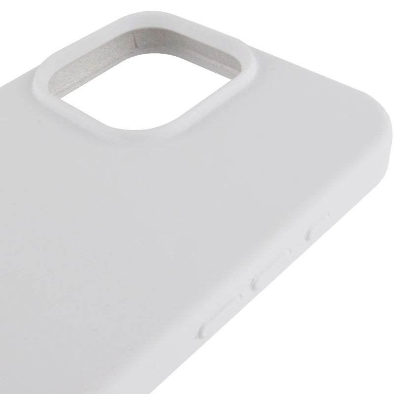 Чохол з закритим низом Silicone Case на Apple iPhone 16 Pro – Білий / White. Фото 11 з 18