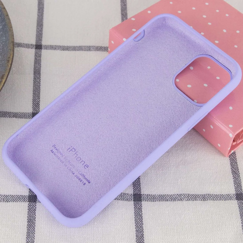 Чохол Silicone Case з закритим низом на Apple iPhone 11 (6.1") – Бузковий / Dasheen. Фото 3 з 3