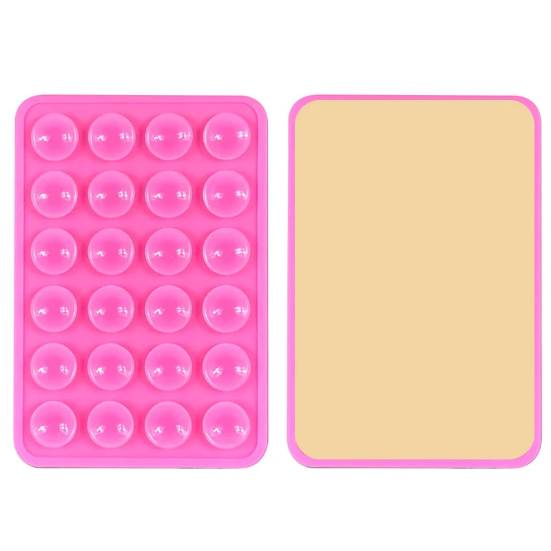 Тримач-присоска для телефону Sticker Side Silicone 3М 80*55 мм – Pink. Фото 2 з 2