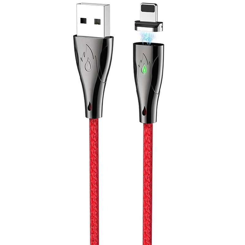 

Дата кабель Hoco U75 "Blaze magnetic" Lightning (1.2m) (Красный), Червоний