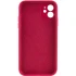 Чохол Silk Full Camera Protective (AA) NO LOGO для Apple iPhone 12 (6.1") – Червоний / Rose Red. Фото 2 з 3