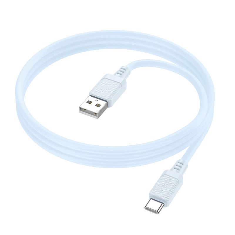 Дата кабель Borofone BX115 Lotto USB to Type-C 3A (1m) – Blue. Фото 3 з 6
