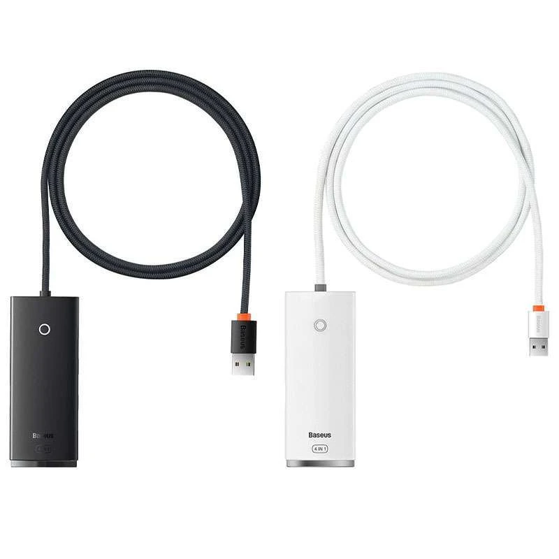 

Перехідник HUB Baseus Lite Series 4-Port Type-C HUB Adapter (Type-C to USB 3.0*4) 25cm