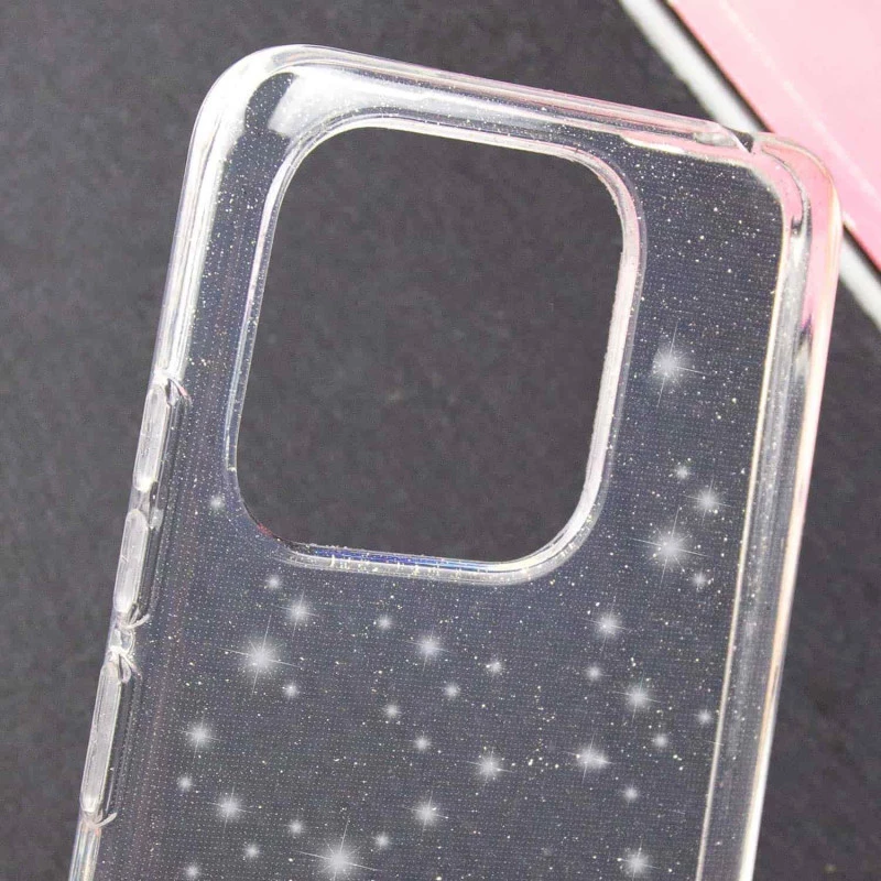 Блискучий силіконовий чохол на Xiaomi Redmi 10C – Clear. Фото 4 з 5