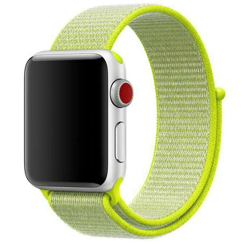 

Ремешок Nylon для Apple watch 38mm/40mm (Салатовый / Neon green), Салатовий / neon green