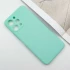 Цветной силиконовый чехол с защитой камеры для Xiaomi Redmi 12 – Зеленый / Menthol. Фото 3 из 9