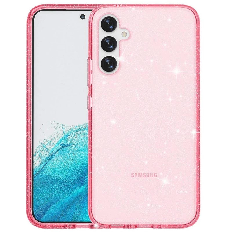 Блискучий силіконовий чохол на Samsung Galaxy A07 – Pink. Фото 9 з 12