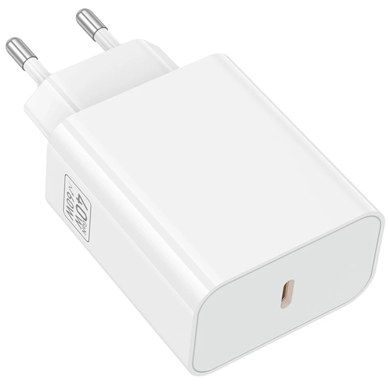 СЗУ Hoco C162A Source PD40W (1USB-C) – White. Фото 6 из 6