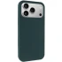 Чохол з закритим низом Silicone Case на Apple iPhone 17 Pro Max (6.9") – Зелений / Forest green. Фото 2 з 6