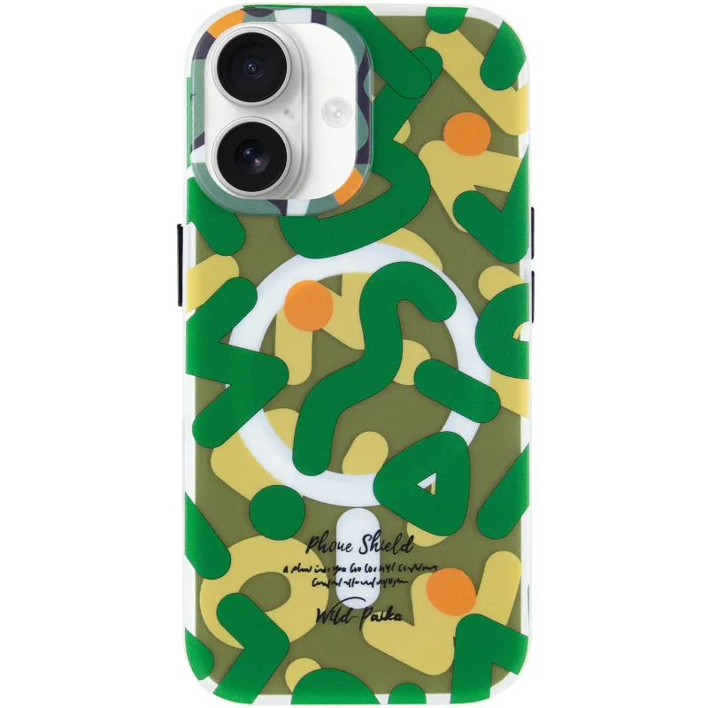 TPU чехол Pastel Chaos with MagSafe для Apple iPhone 17 (6.3") – Green. Фото 3 из 6