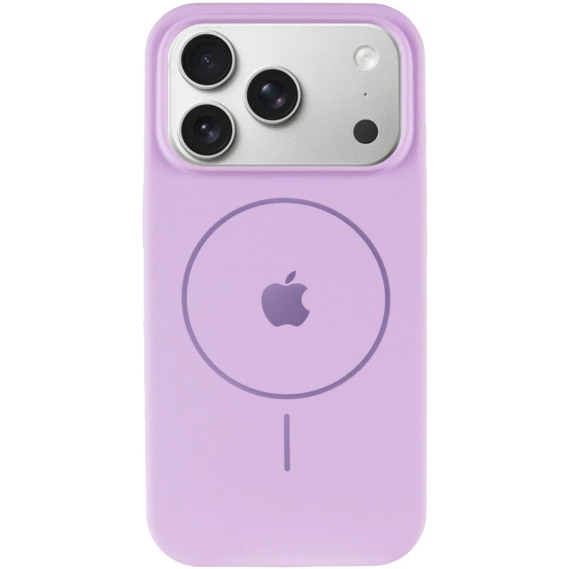 Чохол Silicone Case Full Protective (AA) V2 with MagSafe для Apple iPhone 17 Pro (6.3") – Бузковий / Lilac. Фото 5 з 11