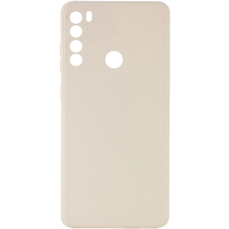 Кольоровий силіконовий чохол із захистом камери на Xiaomi Redmi Note 8 – Бежевий / Antigue White. Фото 1 з 3