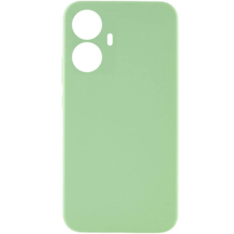 Чехол Silicone Case Lakshmi Premium з закритою камерою на Realme 10 Pro+ – Мятный / Mint. Фото 1 из 2