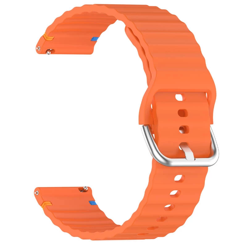Силіконовий ремінець Wavy для Smart Watch 22mm – Orange. Фото 2 з 2