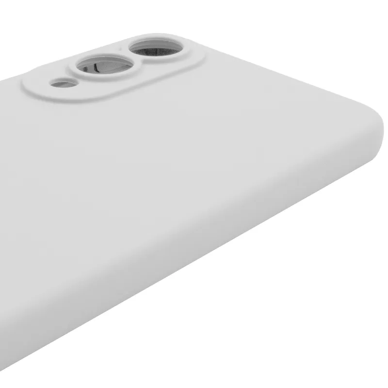 Чехол Silicone Case Lakshmi Premium з закритою камерою на Samsung Galaxy S25 Edge – Белый / White. Фото 5 из 6