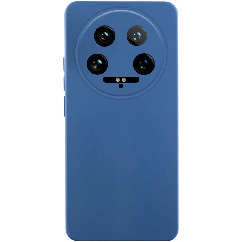 Чохол Silicone Case Lakshmi Plus з закритою камерою на Xiaomi 14 Ultra – Синій / Navy Blue. Фото 1 з 3