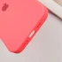 Чохол Silicone Case з закритим низом на Apple iPhone 16 – Кавуновий / Watermelon red. Фото 6 з 7
