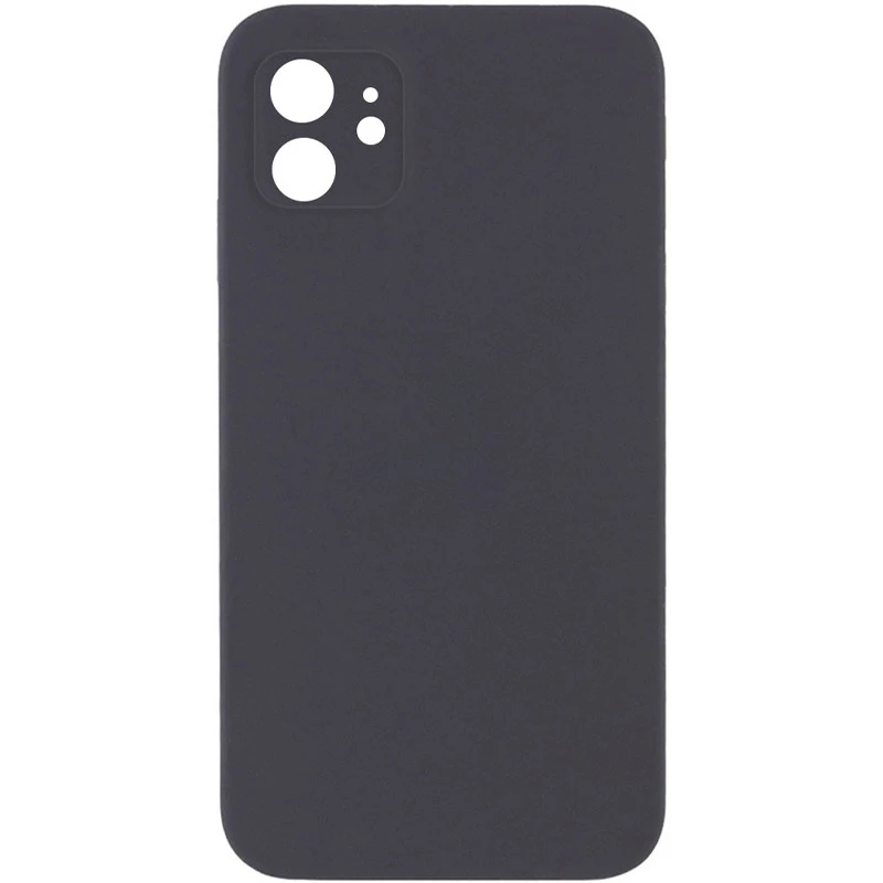 Чехол Silicone Case Square L с защитой камеры для Apple iPhone 11 (6.1") – Серый / Dark Gray. Фото 1 из 3