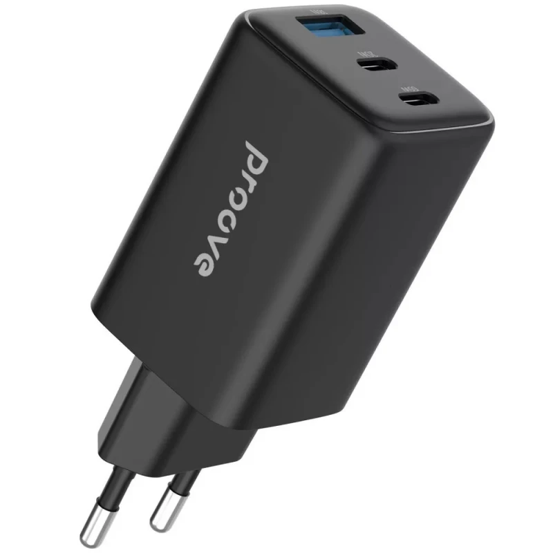 СЗУ Proove Pocket GaN 65W (1USB-A/2C) – Black. Фото 1 из 5