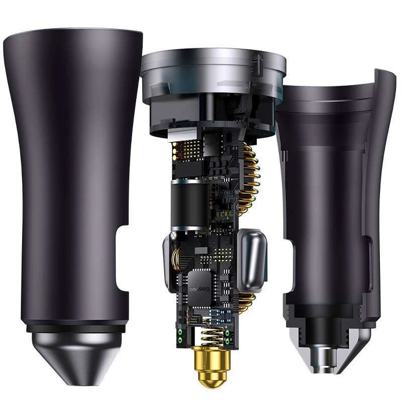 АЗУ Baseus Golden Contactor Pro Dual Type-C+Type-C 40W – Темно-серый. Фото 3 из 6